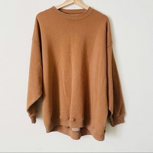 American Eagle jegging fit pumpkin crewneck - MED